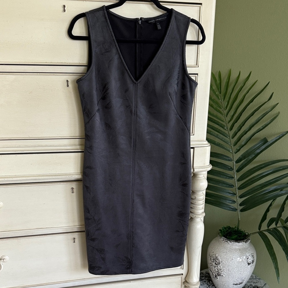 White House Black Market Dark Gray Sheath Dress size 6